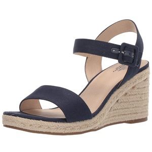 Comfort Navy Blue Wedges